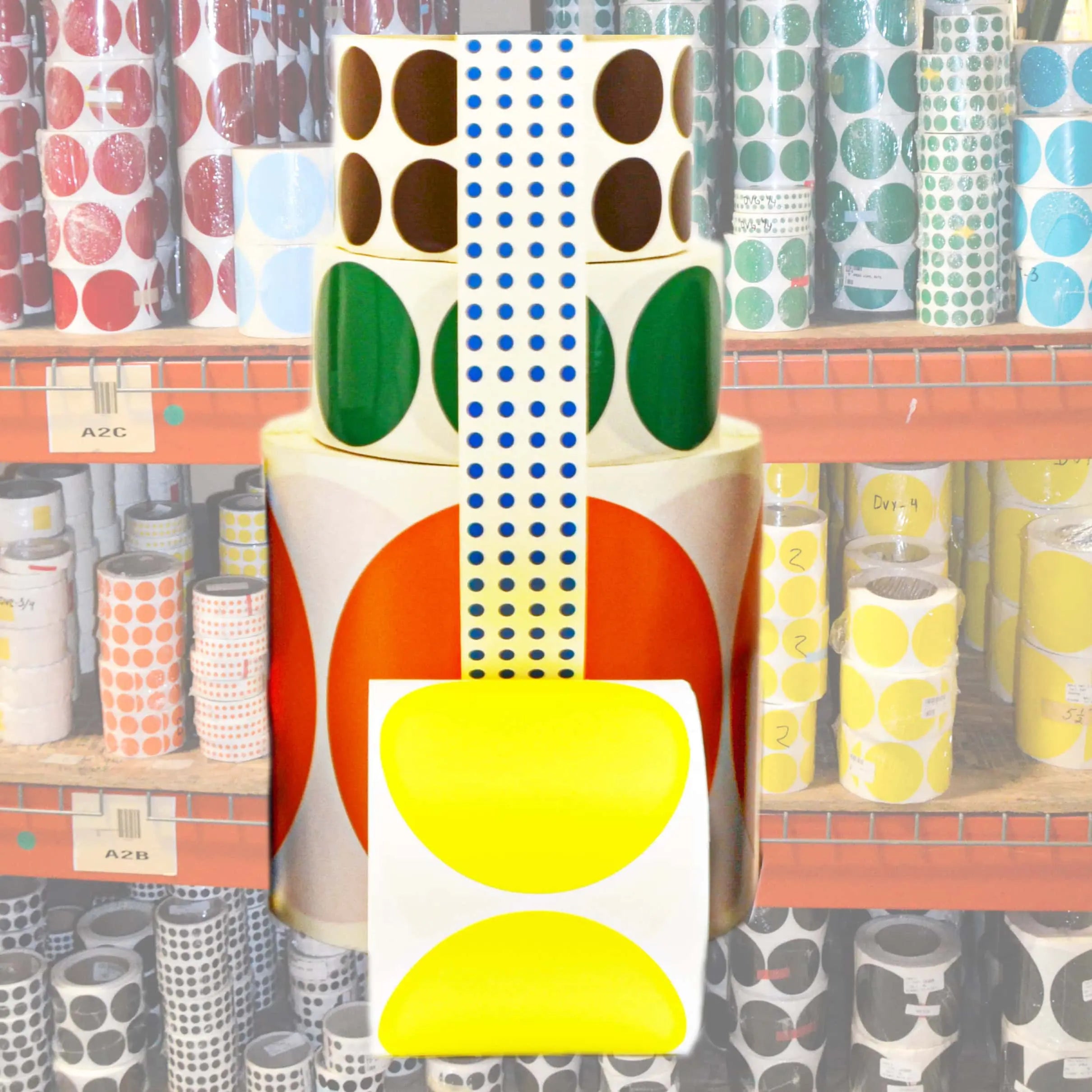 Self-Adhesive Die Cut Vinyl Dots