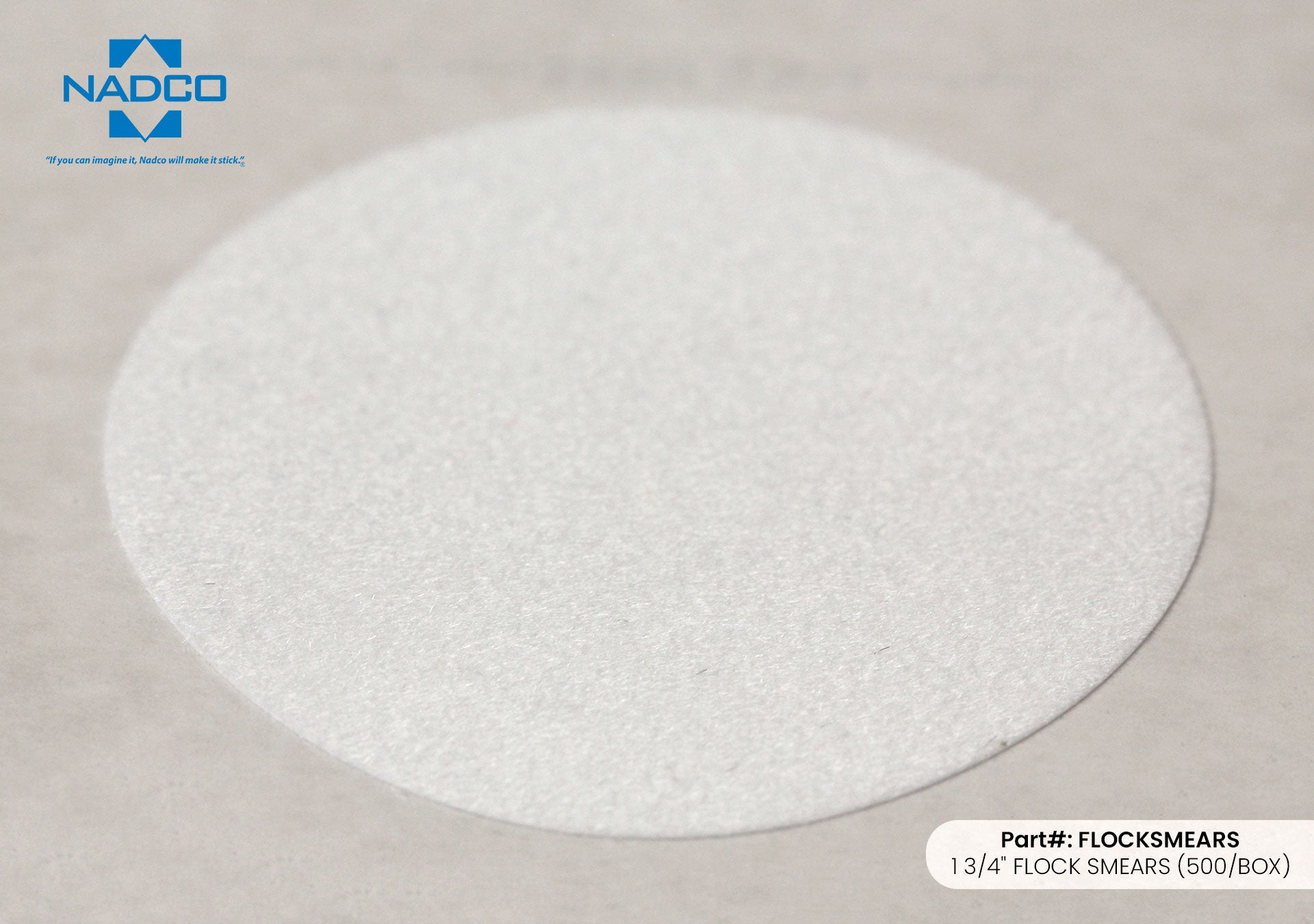 FLOCK RADIATION SMEAR WIPES 2.625" X 3.75"