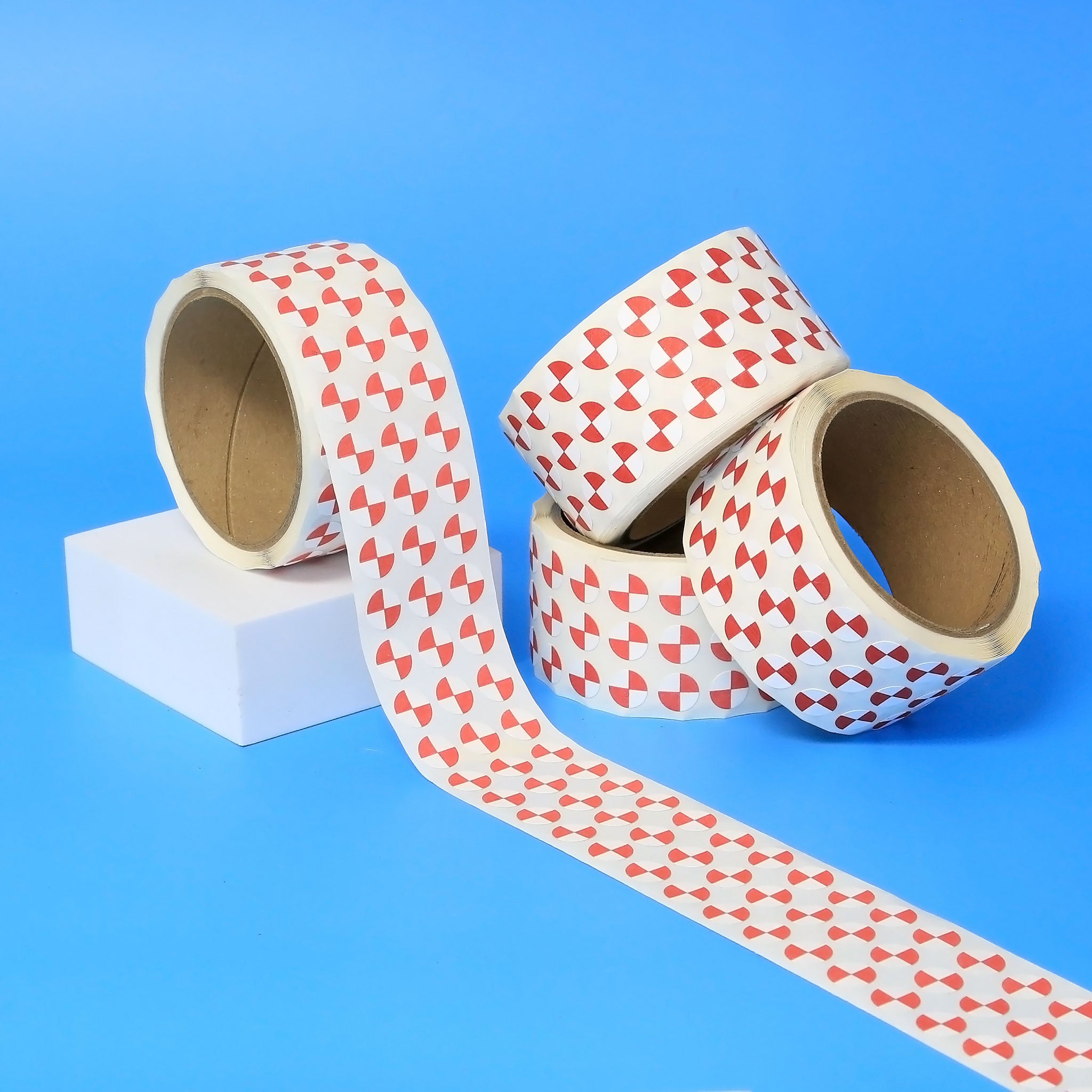 TYVEK TARGET DOTS & SQUARES CRASH TEST DUMMY ROLLS