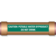 Underground Pipe Marking Tape CAUTION: POTABLE WATER BYPRODUCT DO NOT DRINK – 2″ Wide x 1,000 Roll