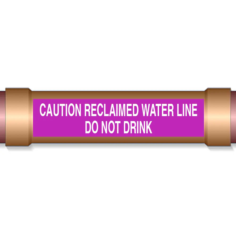 Underground Pipe Marking Tape CAUTION RECLAIMED WATER LINE DO NOT DRINK – 3″ Wide x 1,000 Roll