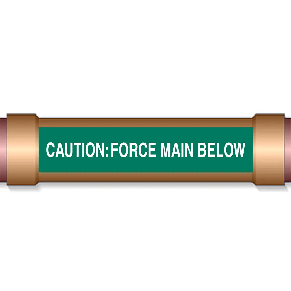 Underground Pipe Marking Tape CAUTION: FORCE MAIN BELOW - 3" x 1,000 Roll