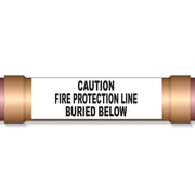 Underground Pipe Marking Tape CAUTION FIRE PROTECTION LINE BURIED BELOW – 6″ Wide x 1,000 Roll