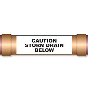 Underground Pipe Marking Tape CAUTION STORM DRAIN BELOW – 6″ Wide x 1,000 Roll