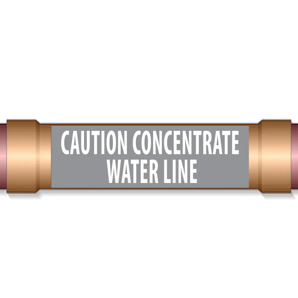 Underground Pipe Marking Tape CAUTION CONCENTRATE WATER LINE – 6″ Wide x 1,000 Roll