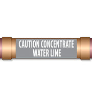 Underground Pipe Marking Tape CAUTION CONCENTRATE WATER LINE – 6″ Wide x 1,000 Roll