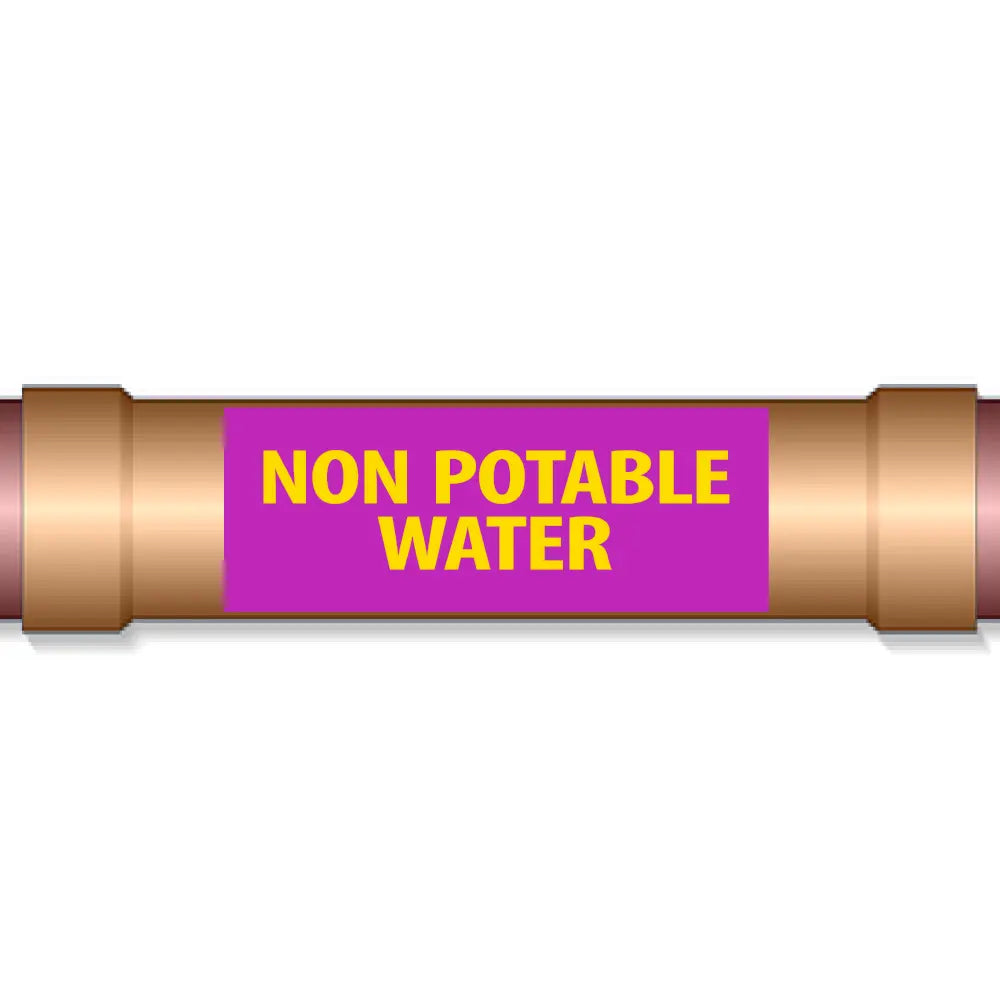 Underground Pipe Marking Tape NON POTABLE WATER – 6″ Wide x 1,000 Roll