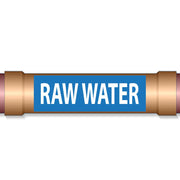 Underground Pipe Marking Tape RAW WATER – 6″ Wide x 1,000 Roll