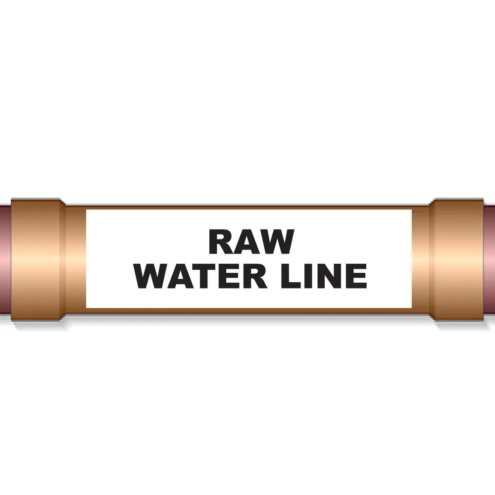 Underground Pipe Marking Tape RAW WATER LINE – 6″ Wide x 1,000 Roll