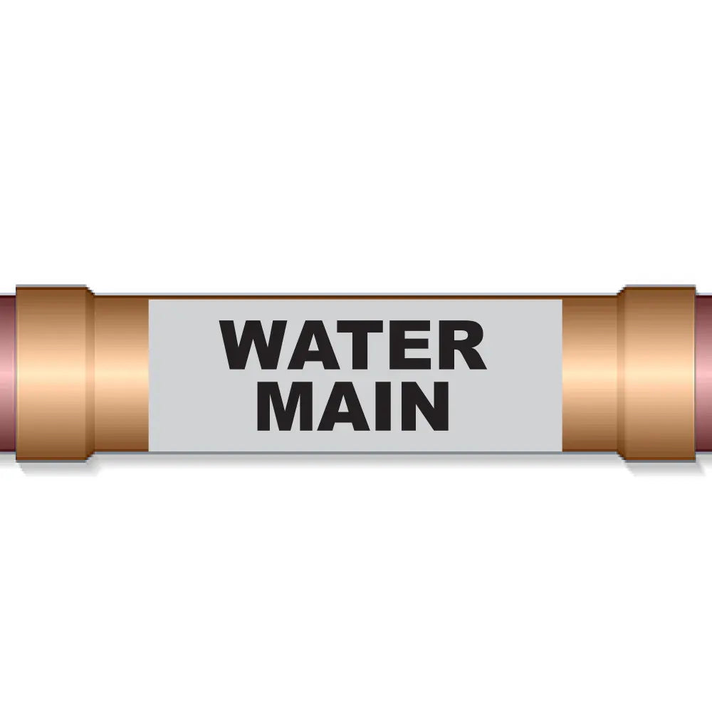 Underground Pipe Marking Tape WATER MAIN – 6″ Wide x 1,000 Roll