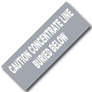 BARRICADE TAPE CAUTION CONCENTRATE LINE BURIED BELOW