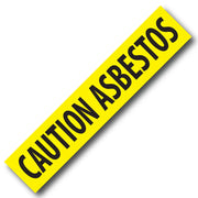 BARRICADE TAPE CAUTION ASBESTOS