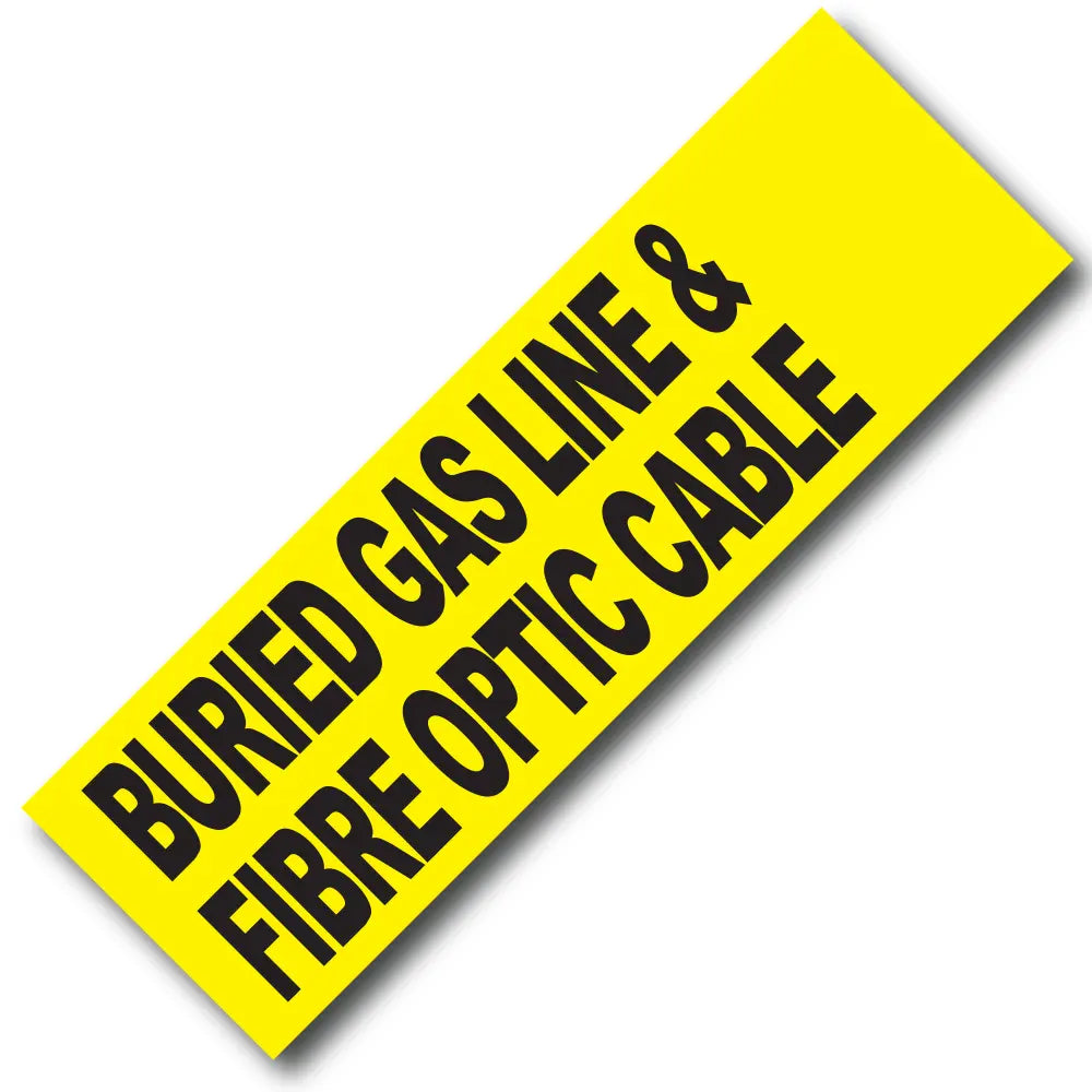 BARRICADE TAPE BURIED GAS LINE & FIBRE OPTIC CABLE