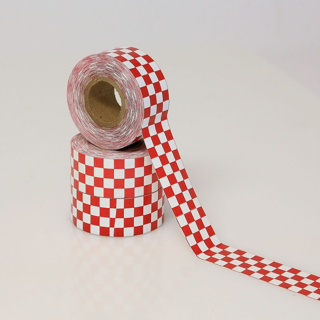 Vinyl Checkerboard Tape - 1" X 18 yards (1/4" Checks on 1" ID Core)