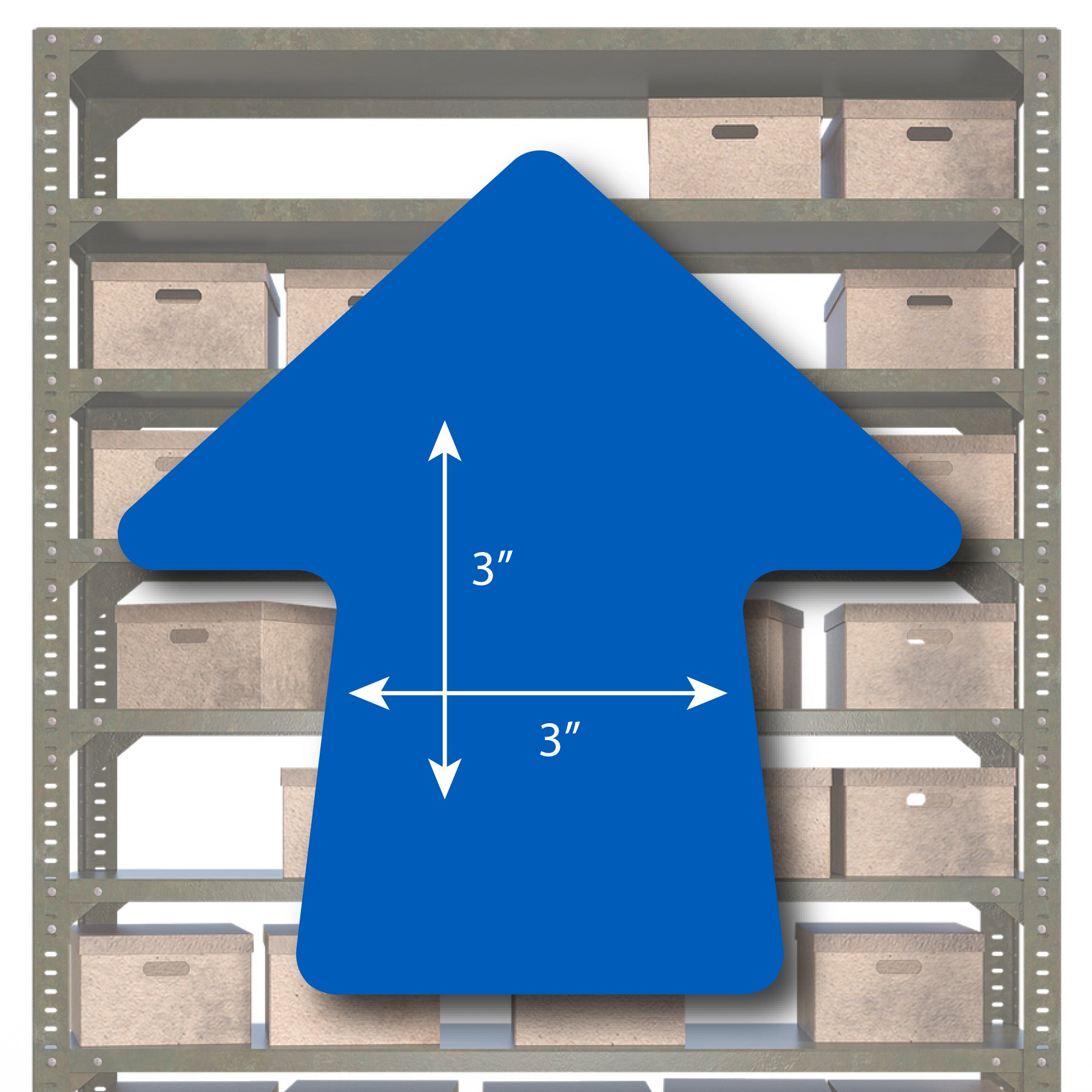 BLUE DIE CUT VINYL ARROWS