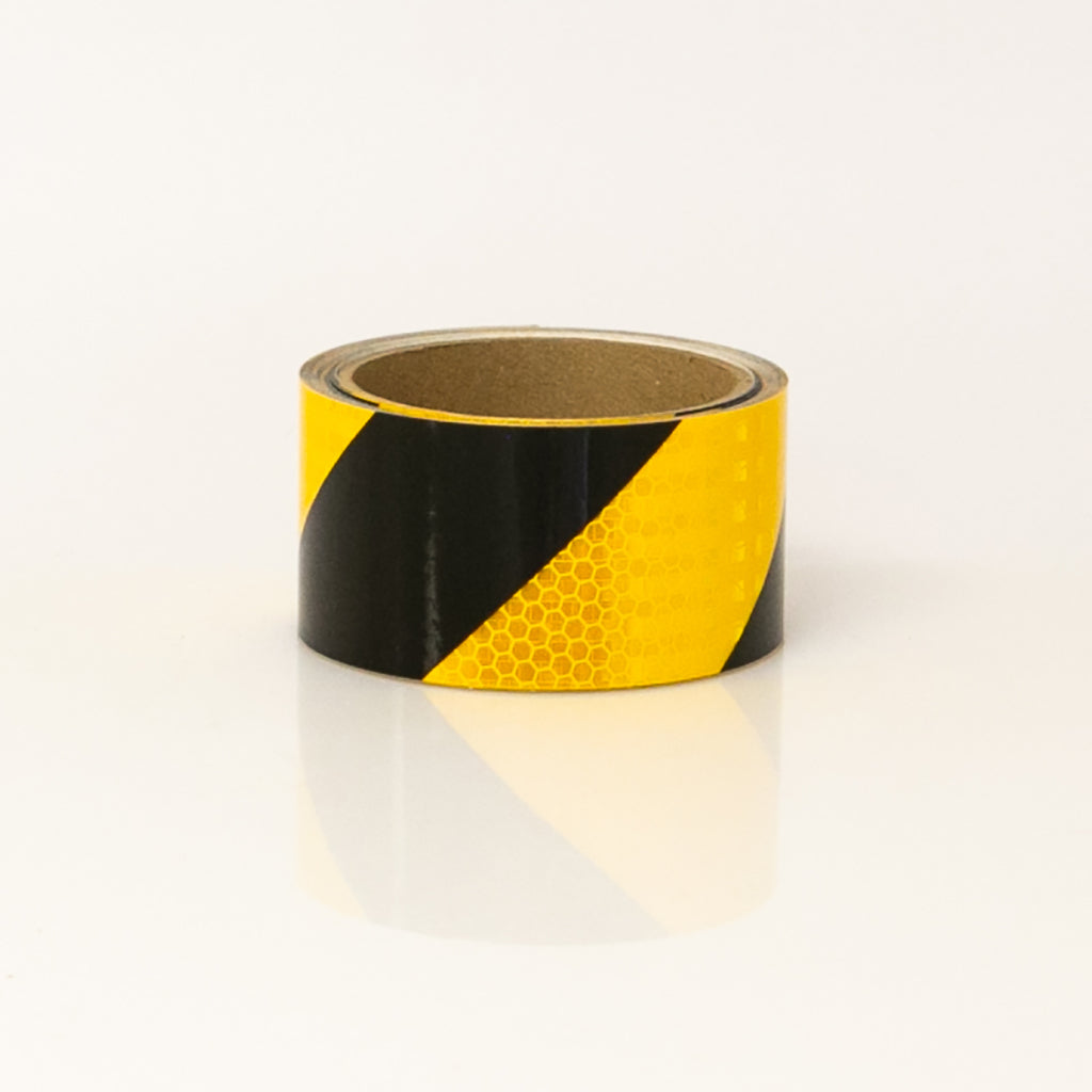 REFLECTIVE HIGH-INTENSITY GRADE TAPE - YELLOW & BLACK