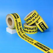 Facility Marking - CAUTION DNO WITHOUT GUARDS IN PLACE Tape - 3"X200'