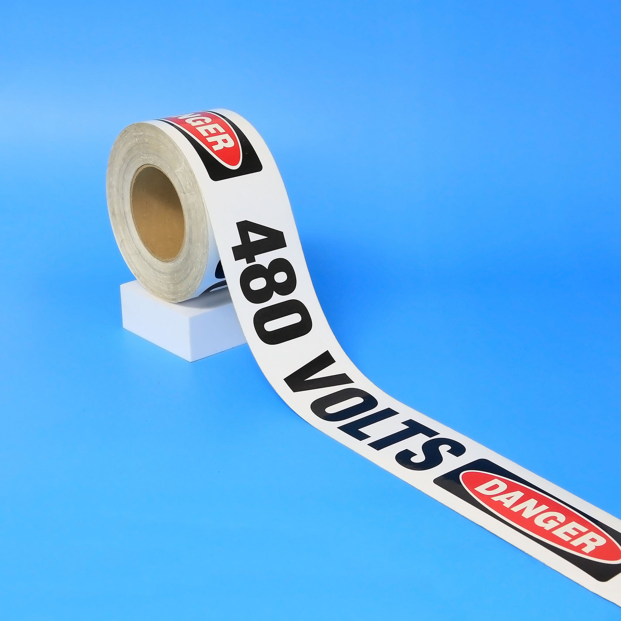 Facility Marking - DANGER 480 VOLTS Tape - 3"X200'