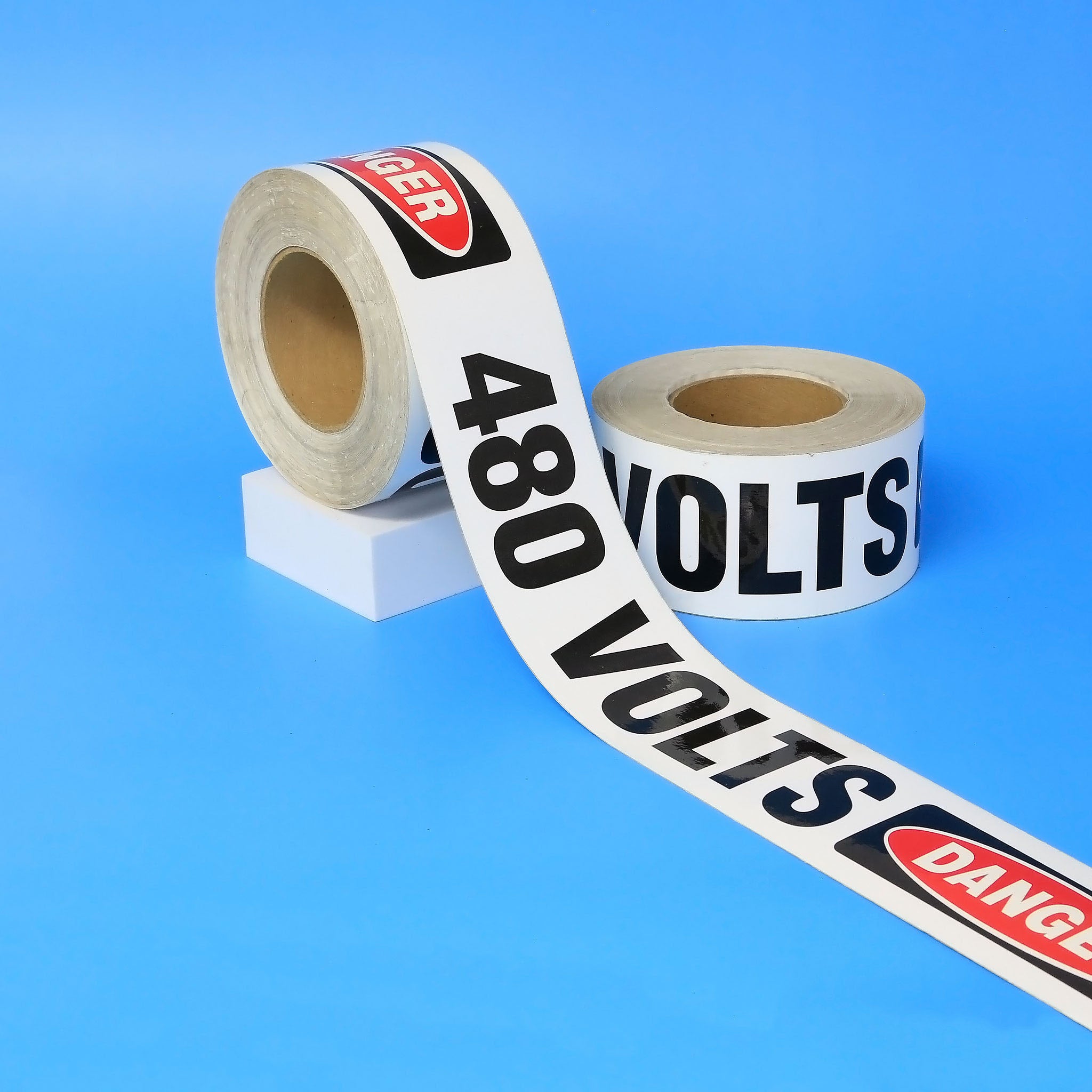 Facility Marking - DANGER 480 VOLTS Tape - 3"X200'
