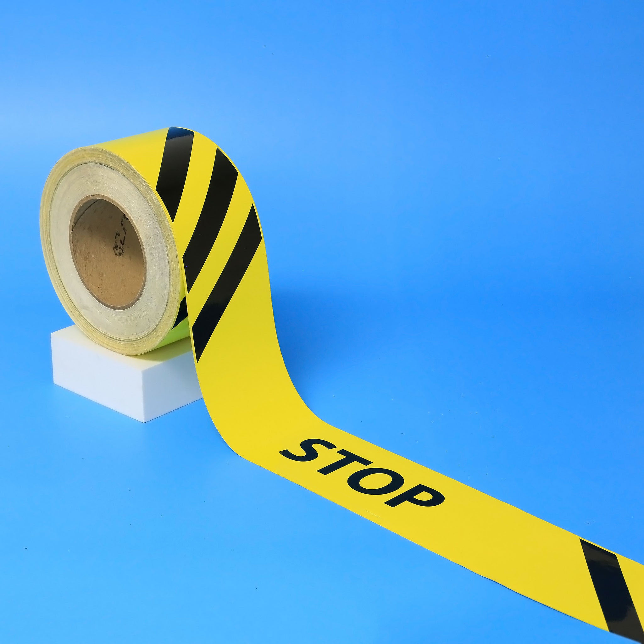 Facility Marking - STOP WITH STRIPES Tape - 3"X200'