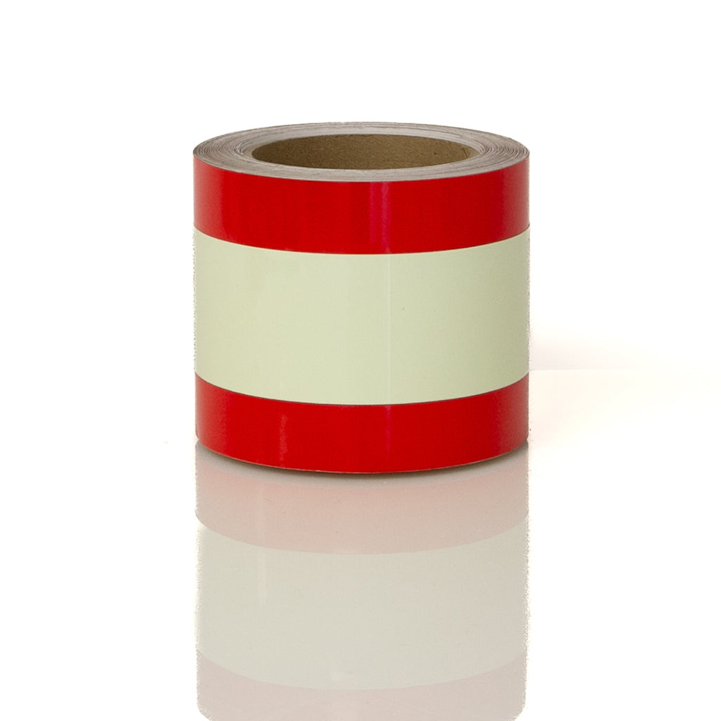 GLOW TAPE ENGINEERING GRADE REFLECTIVE - RED
