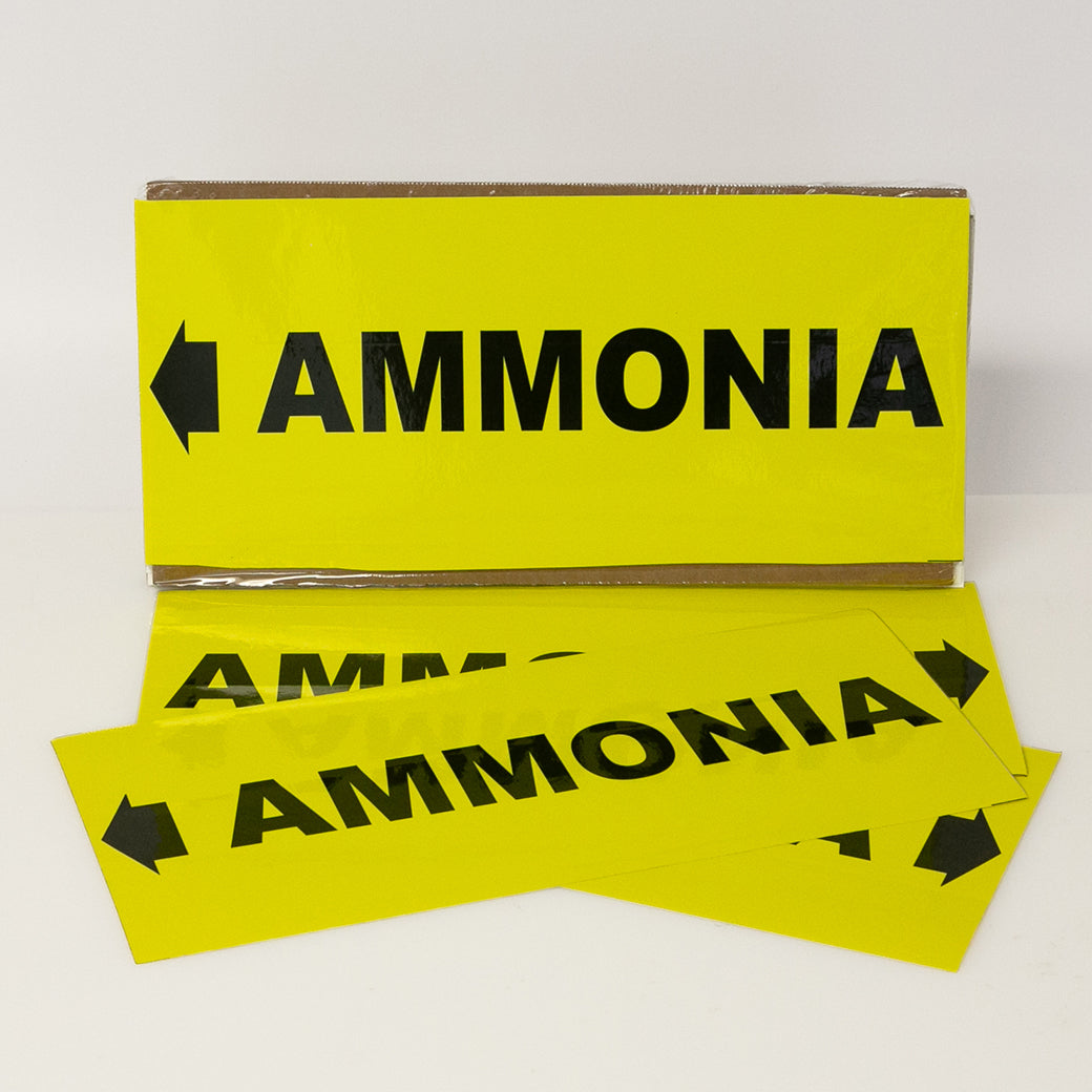 PIPE MARKING LABEL - AMMONIA -25 PCS