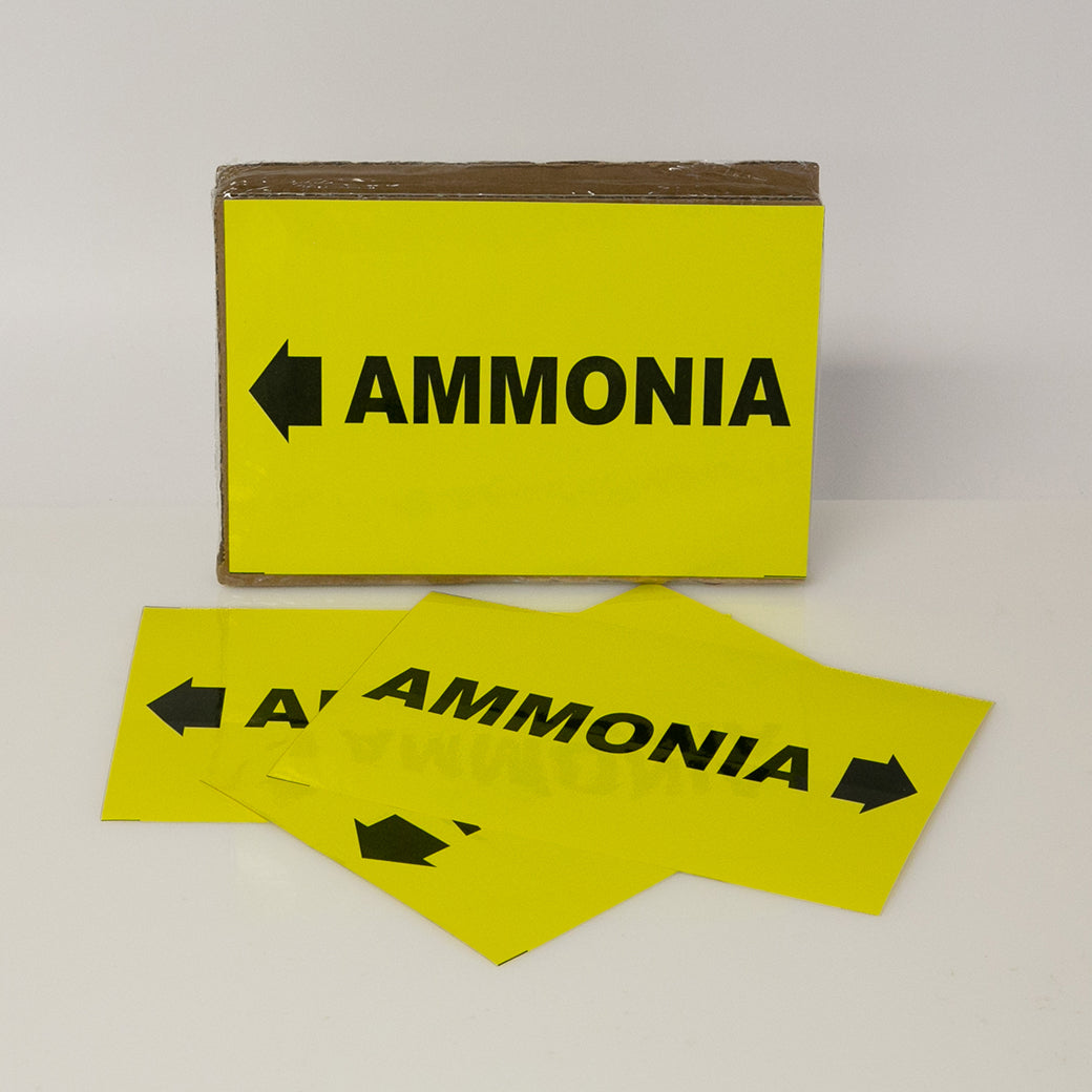 PIPE MARKING LABEL - AMMONIA -25 PCS