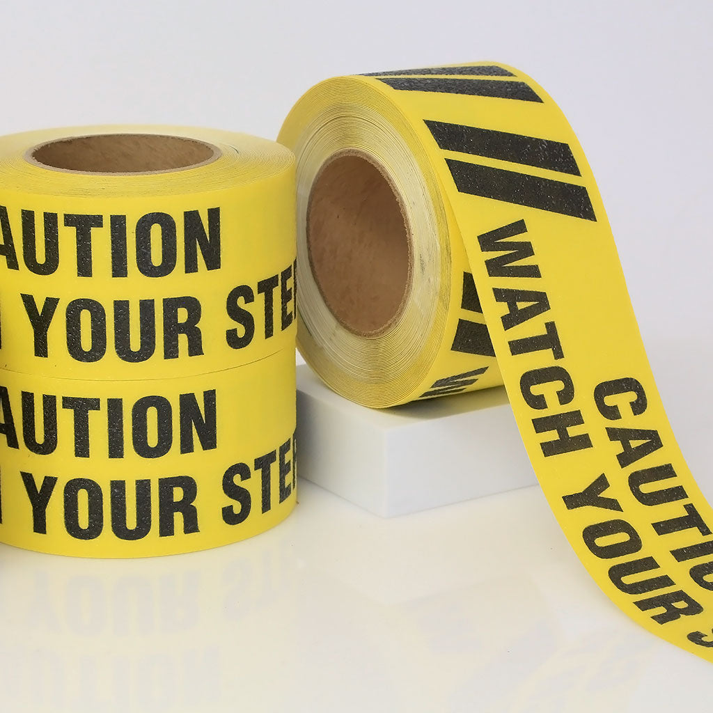 ANTI-SLIP CAUTION WATCH YOUR STEP Vinyl Tape - 60' Roll
