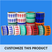 CUSTOM REFLECTIVE DIRECTIONAL FLOW ARROW TAPE