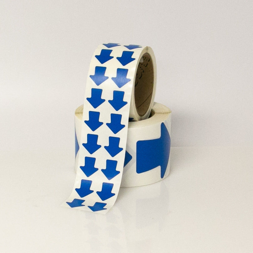 BLUE DIE CUT VINYL ARROWS