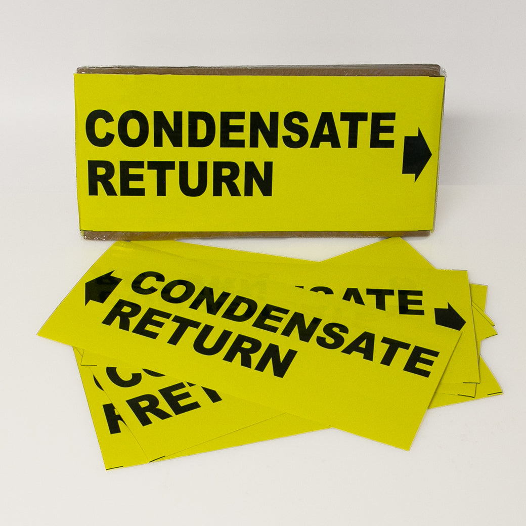 PIPE MARKING LABEL - CONDENSATE RETURN -25 PCS