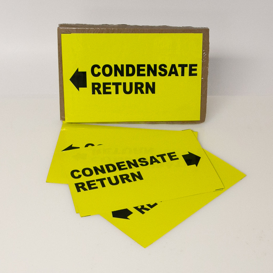 PIPE MARKING LABEL - CONDENSATE RETURN -25 PCS