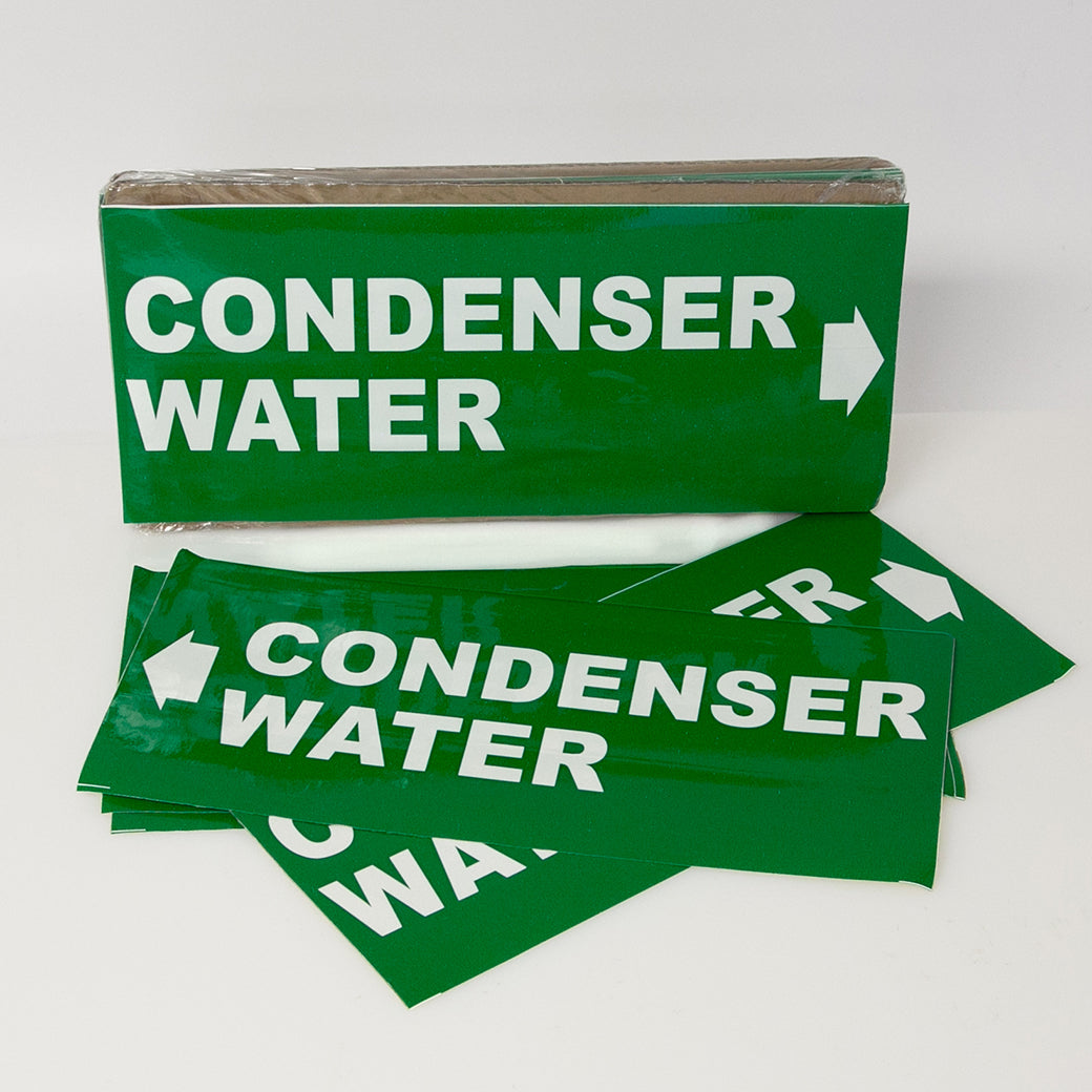 PIPE MARKING LABEL - CONDENSER WATER-25 PCS