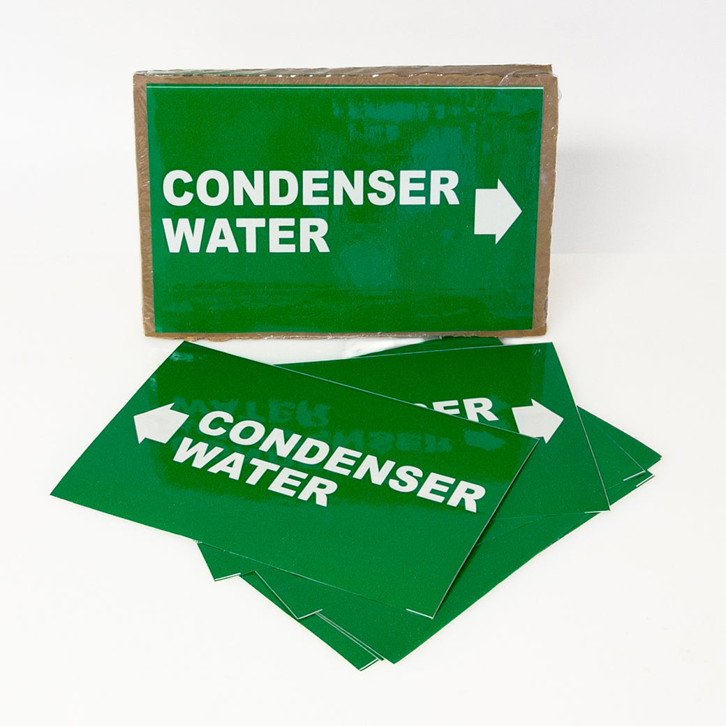 PIPE MARKING LABEL - CONDENSER WATER-25 PCS