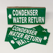 PIPE MARKING LABEL - CONDENSER WATER RETURN -25 PCS