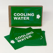 PIPE MARKING LABEL -  COOLING WATER -25 PCS