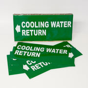 PIPE MARKING LABEL - COOLING WATER RETURN -25 PCS