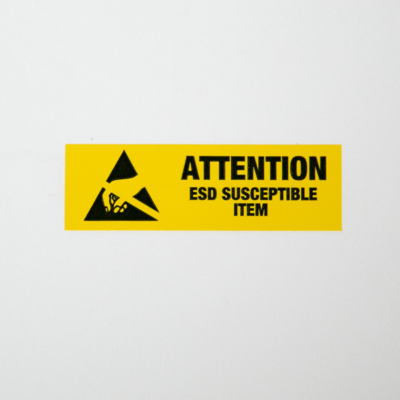 ATTENTION ESD Susceptible Item Label 0.625" X 2" (1000/RL)