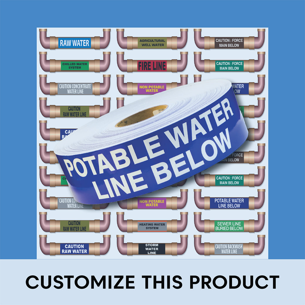CUSTOM PIPE MARKING TAPE