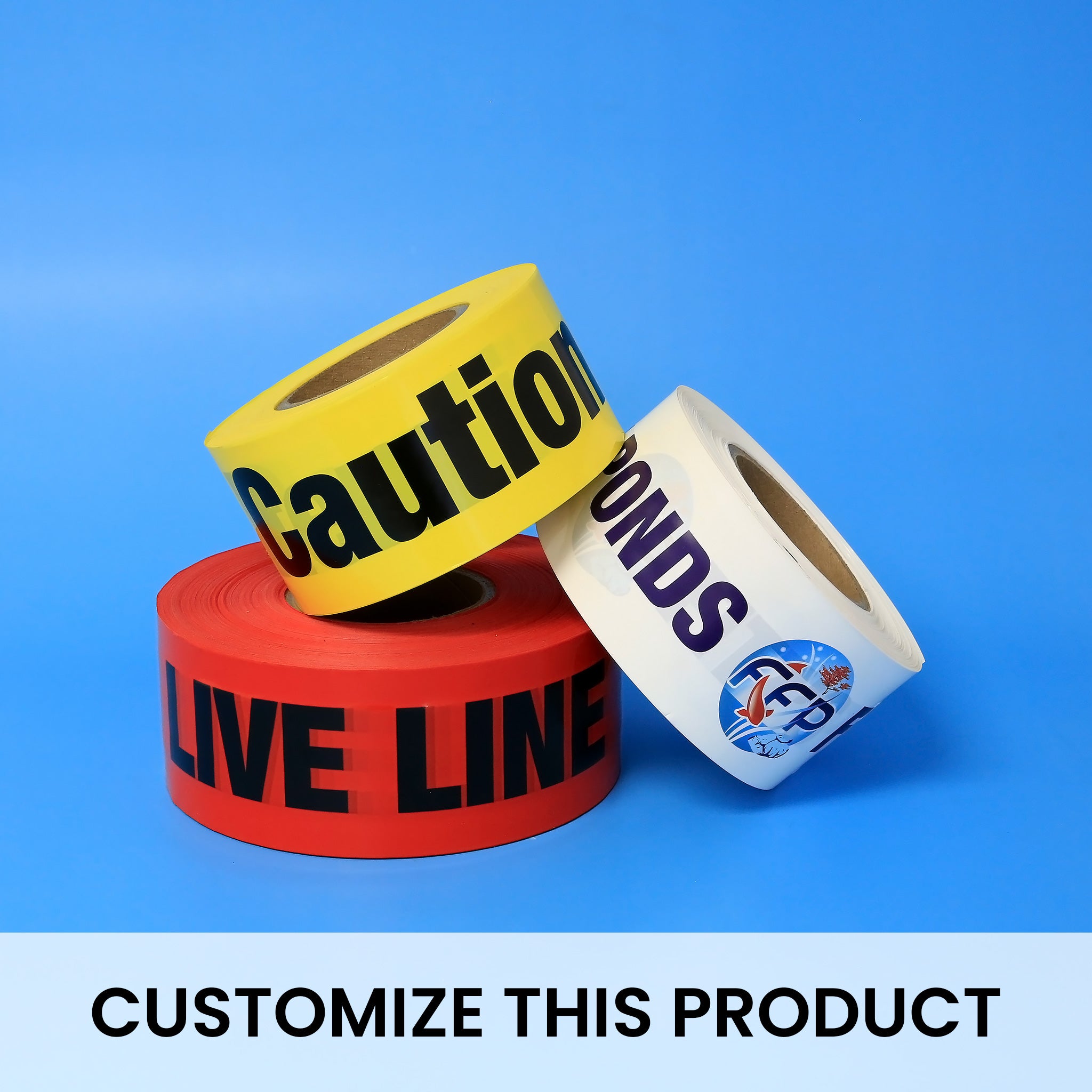 CUSTOM PRINT (DOUBLE SIDED) BARRICADE TAPE