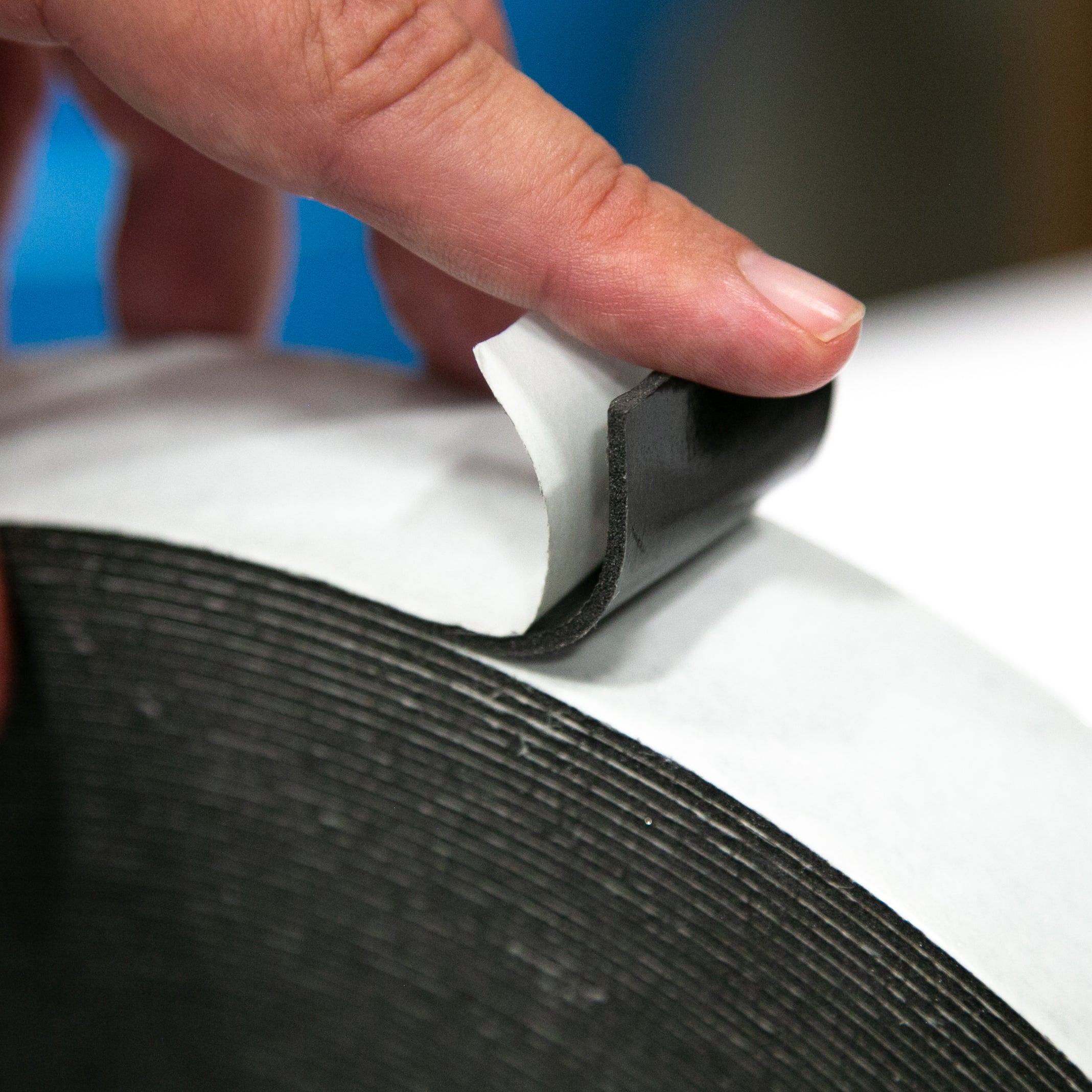 Double Coated Black Foam 1/8" Thick