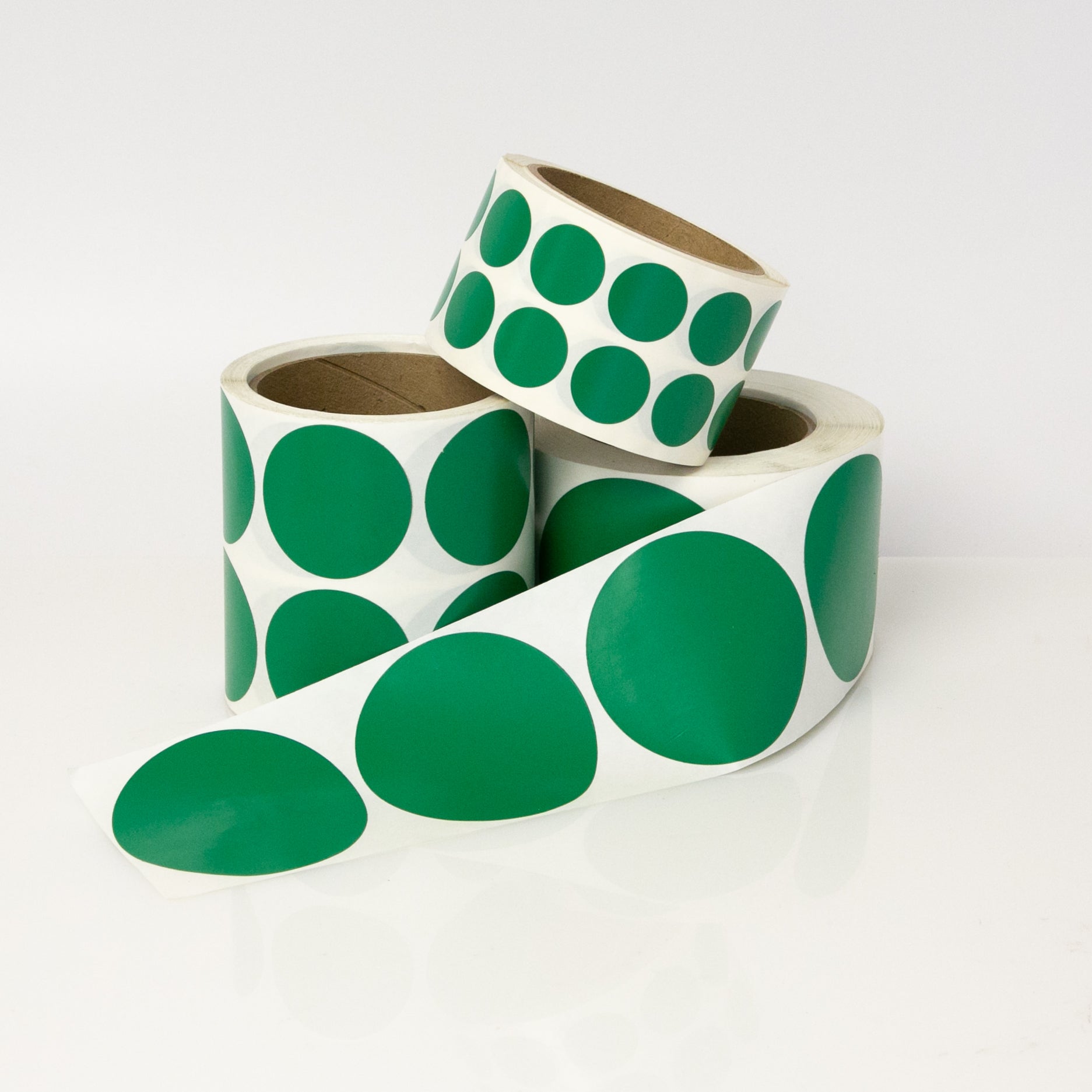 GREEN VINYL DOTS