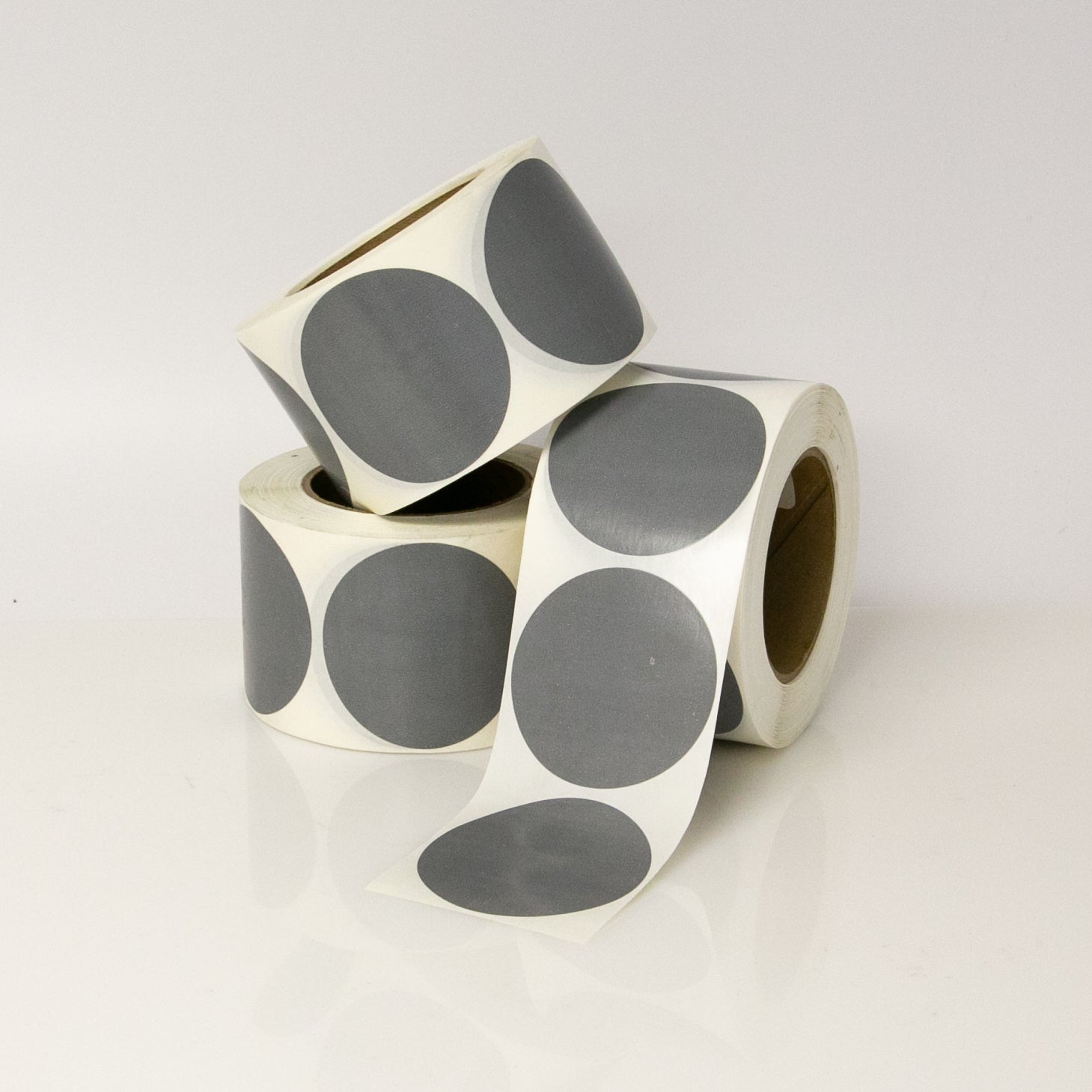 SILVER VINYL DOTS