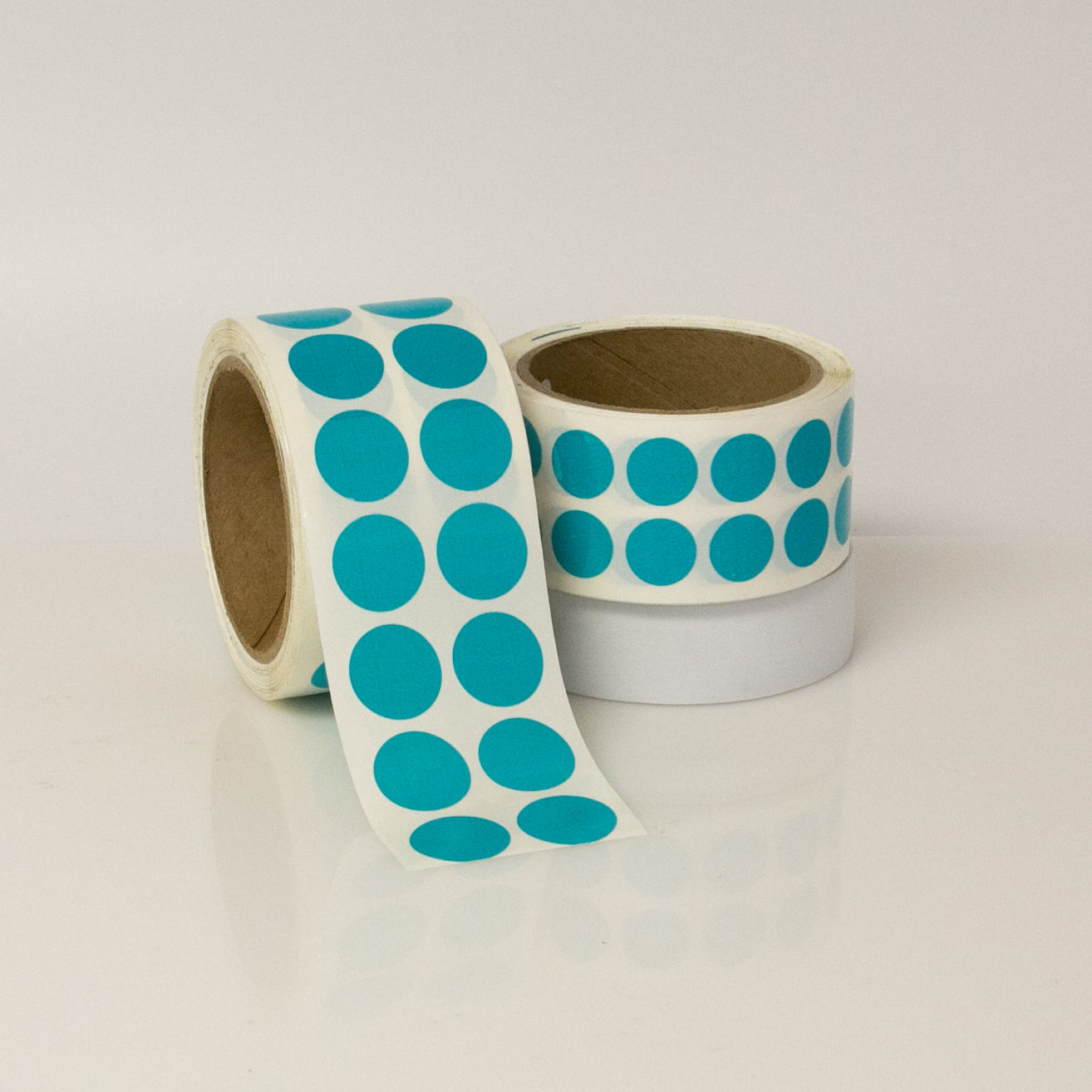 TEAL VINYL DOTS