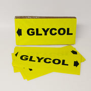 PIPE MARKING LABEL -  GLYCOL -25 PCS