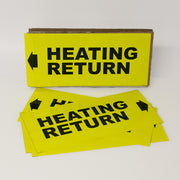 PIPE MARKING LABEL -  HEATING RETURN -25 PCS
