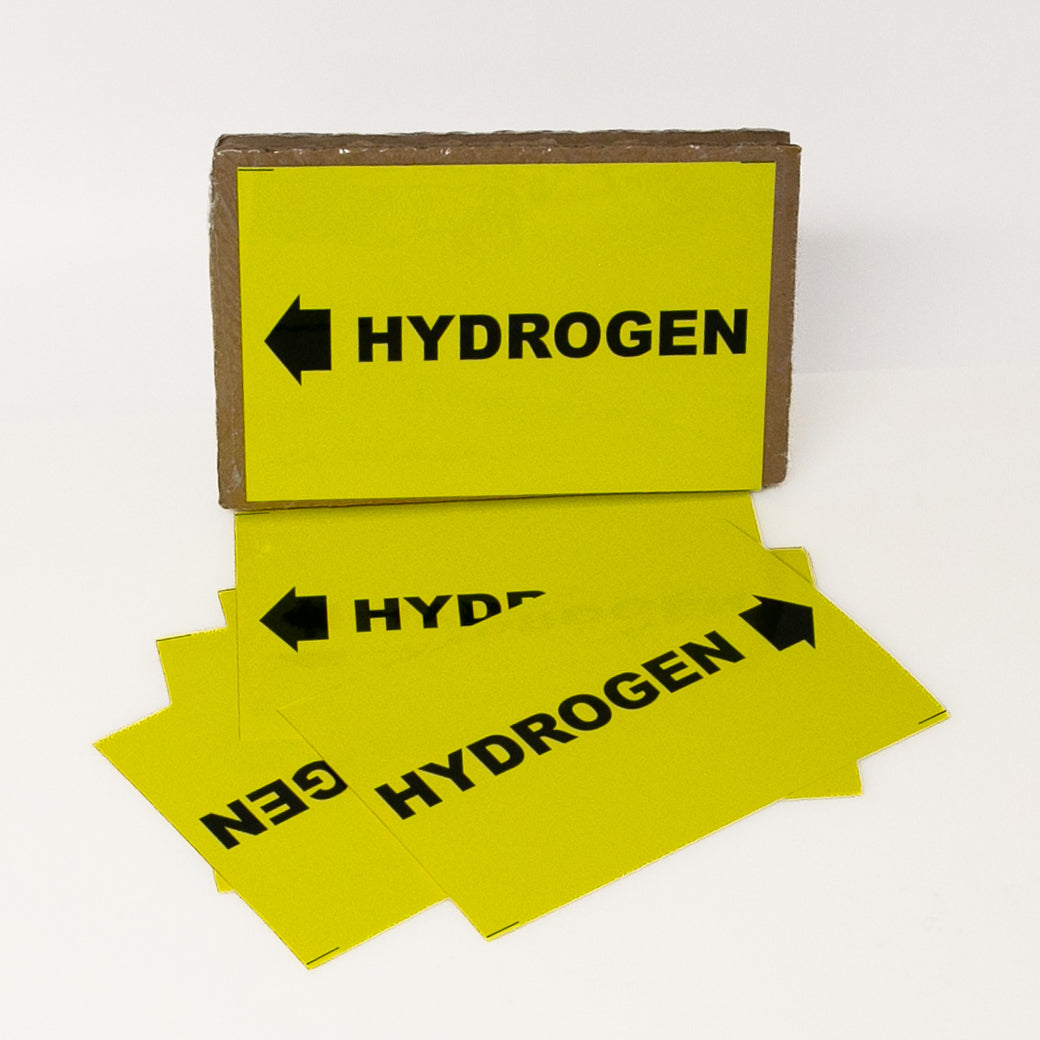 PIPE MARKING LABEL -  HYDROGEN -25 PCS