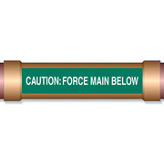 Underground Pipe Marking Tape CAUTION: FORCE MAIN BELOW – 2″ Wide x 1,000 Roll