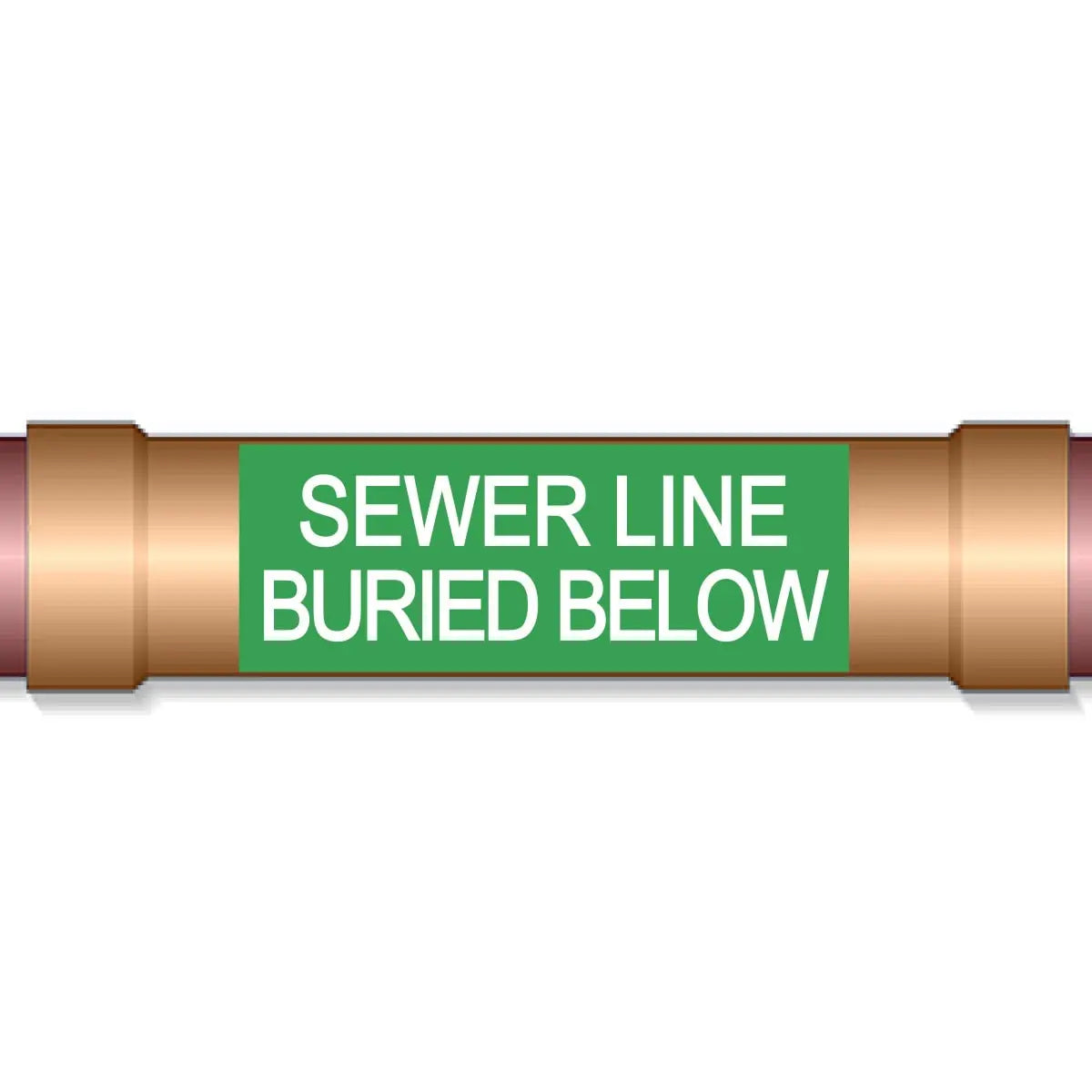 Underground Pipe Marking Tape SEWER LINE BURIED BELOW