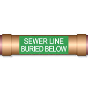 Underground Pipe Marking Tape SEWER LINE BURIED BELOW